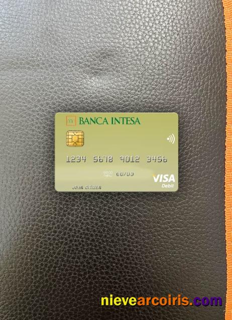 Poland Banca Intesa visa debit card photolook